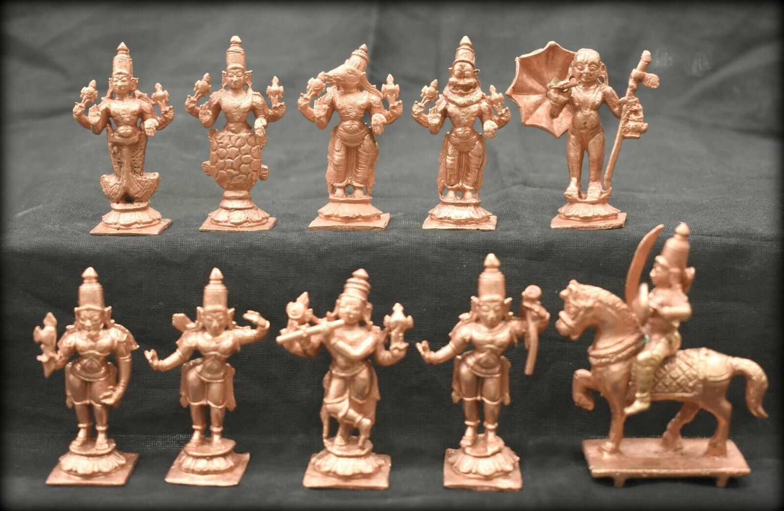 Dashavatar Idols In Pure Solid Copper