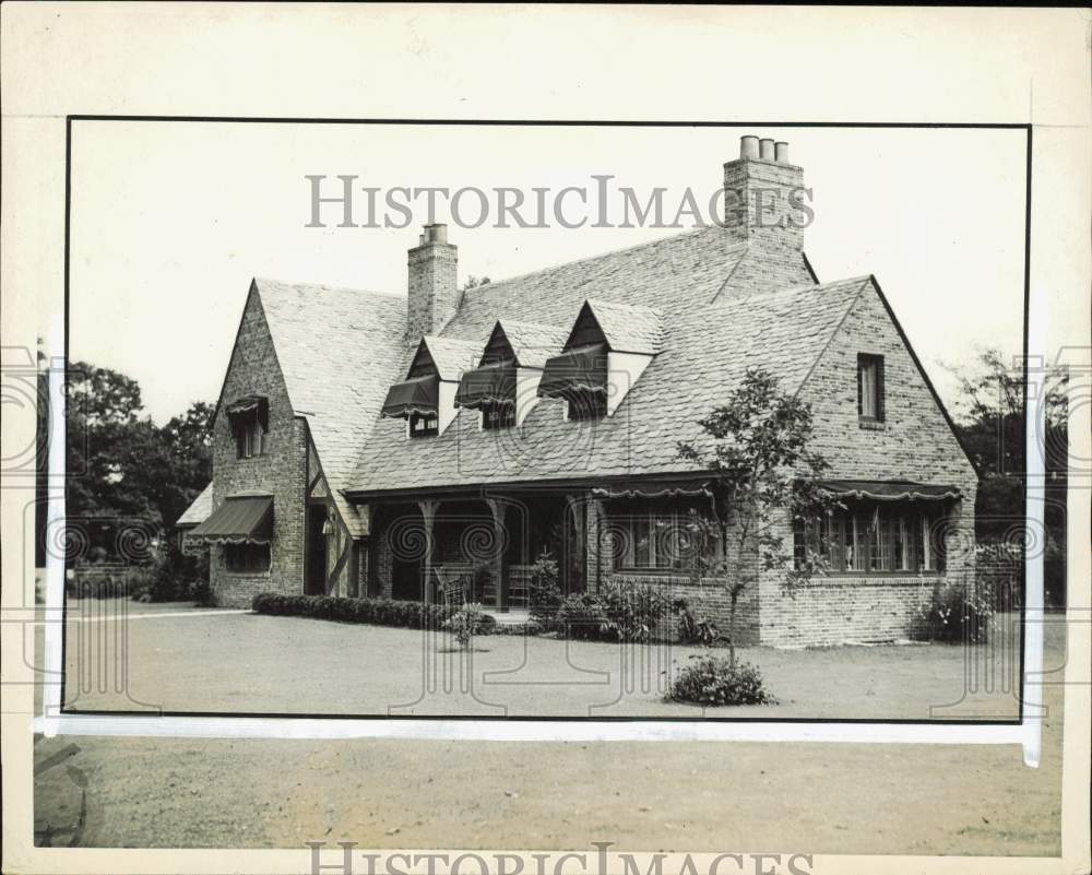 1929 Press Photo Boxer Jack Sharkey's home in Chestnut Hill, Massachusetts.