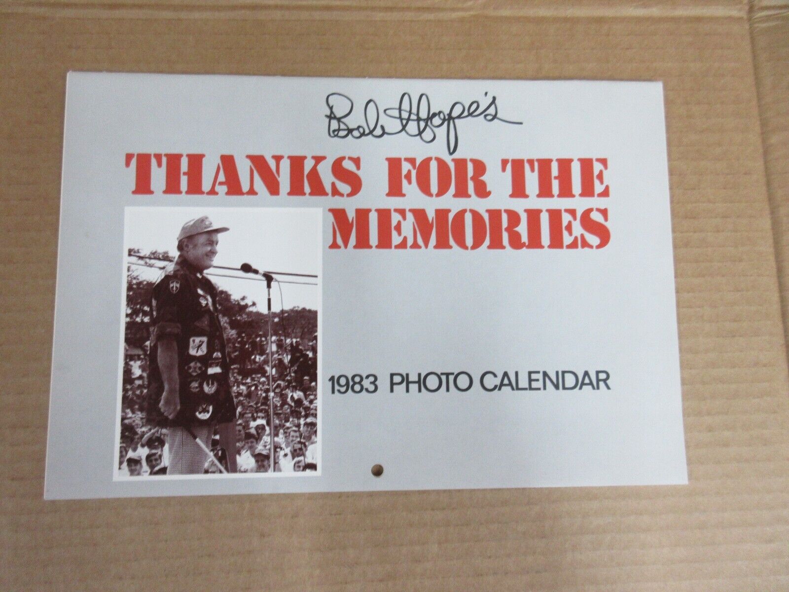 Vintage Bob Hope\'s Thanks For The Memories 1983 Photo Calendar