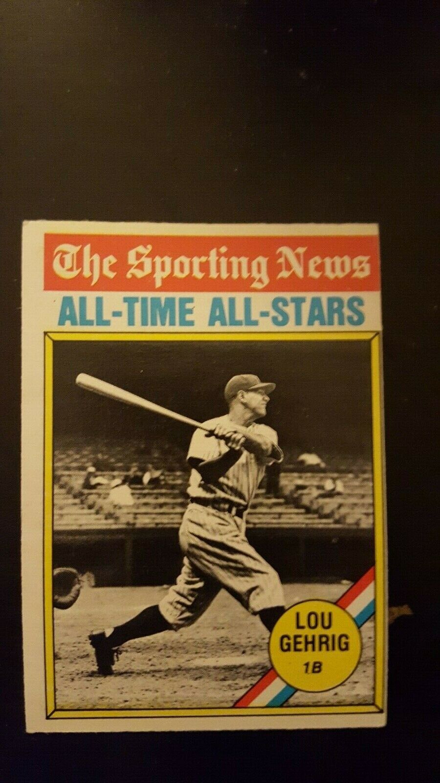 1976 O-PEE-CHEE Baseball Card #341 Sporting News - Lou Gehrig VG/EX