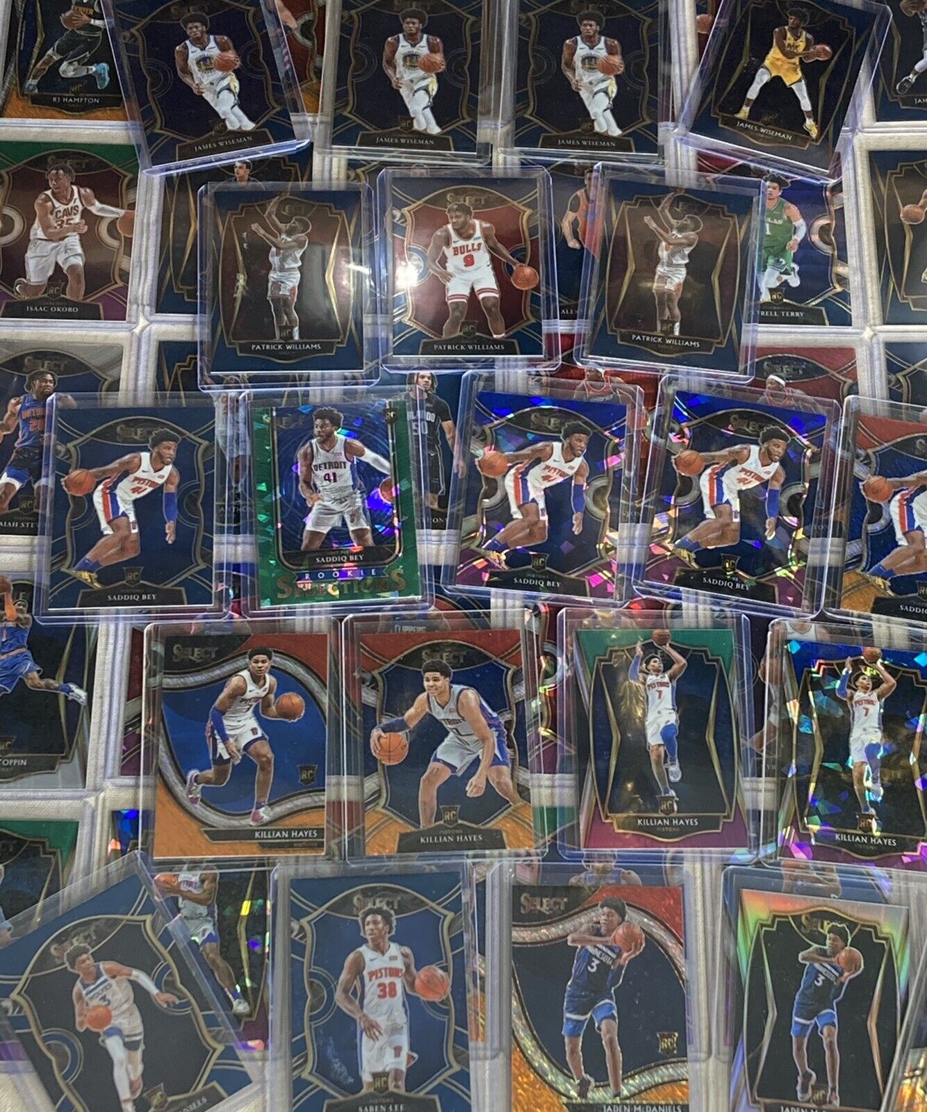 Lot of (50) 2020-21 NBA Select RC Rookies w/ Parallel / Prizm / Insert Cards