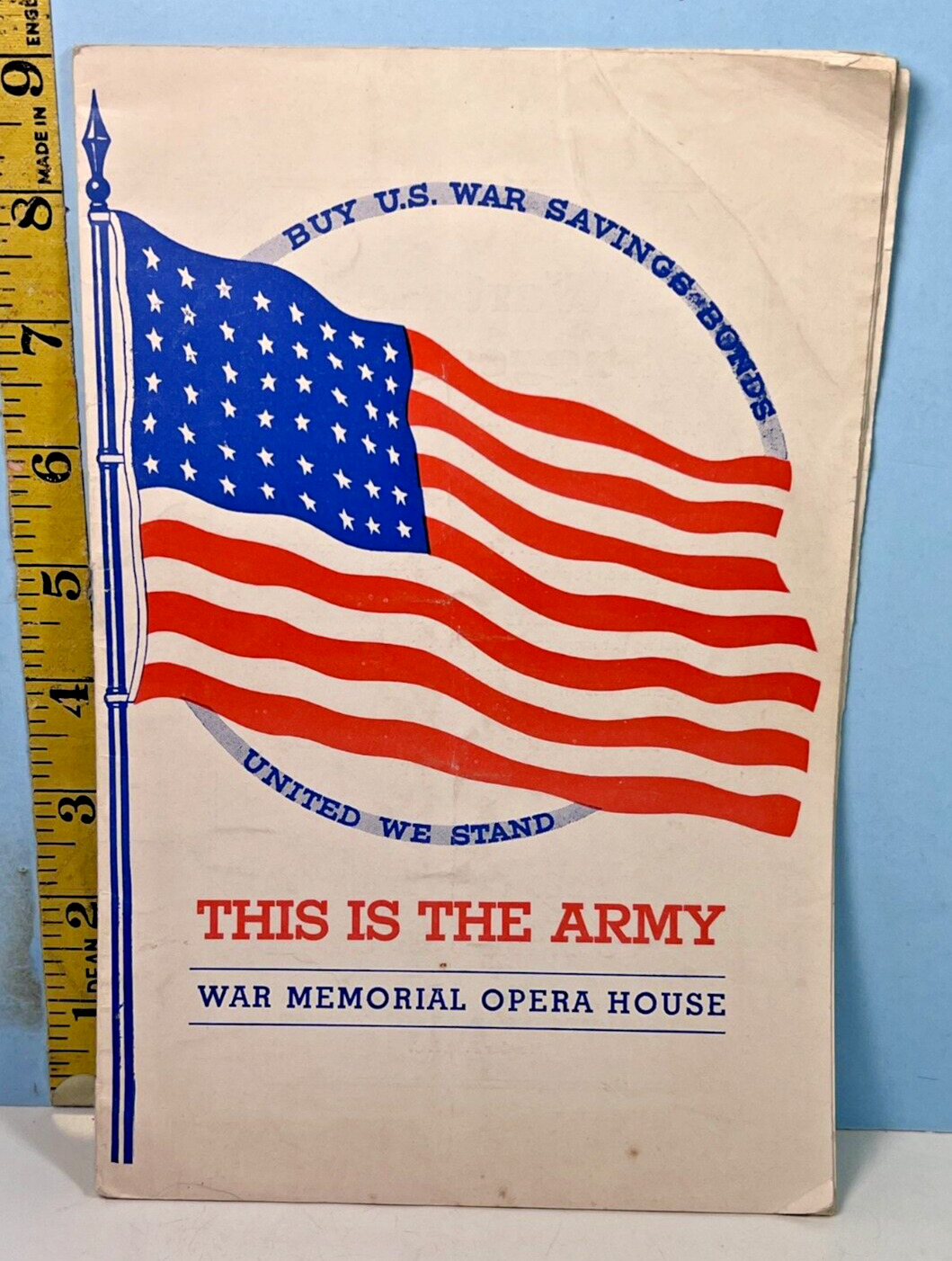 1943  This Is The Army War Memorial Opera House Pamplet - Irving Berlin