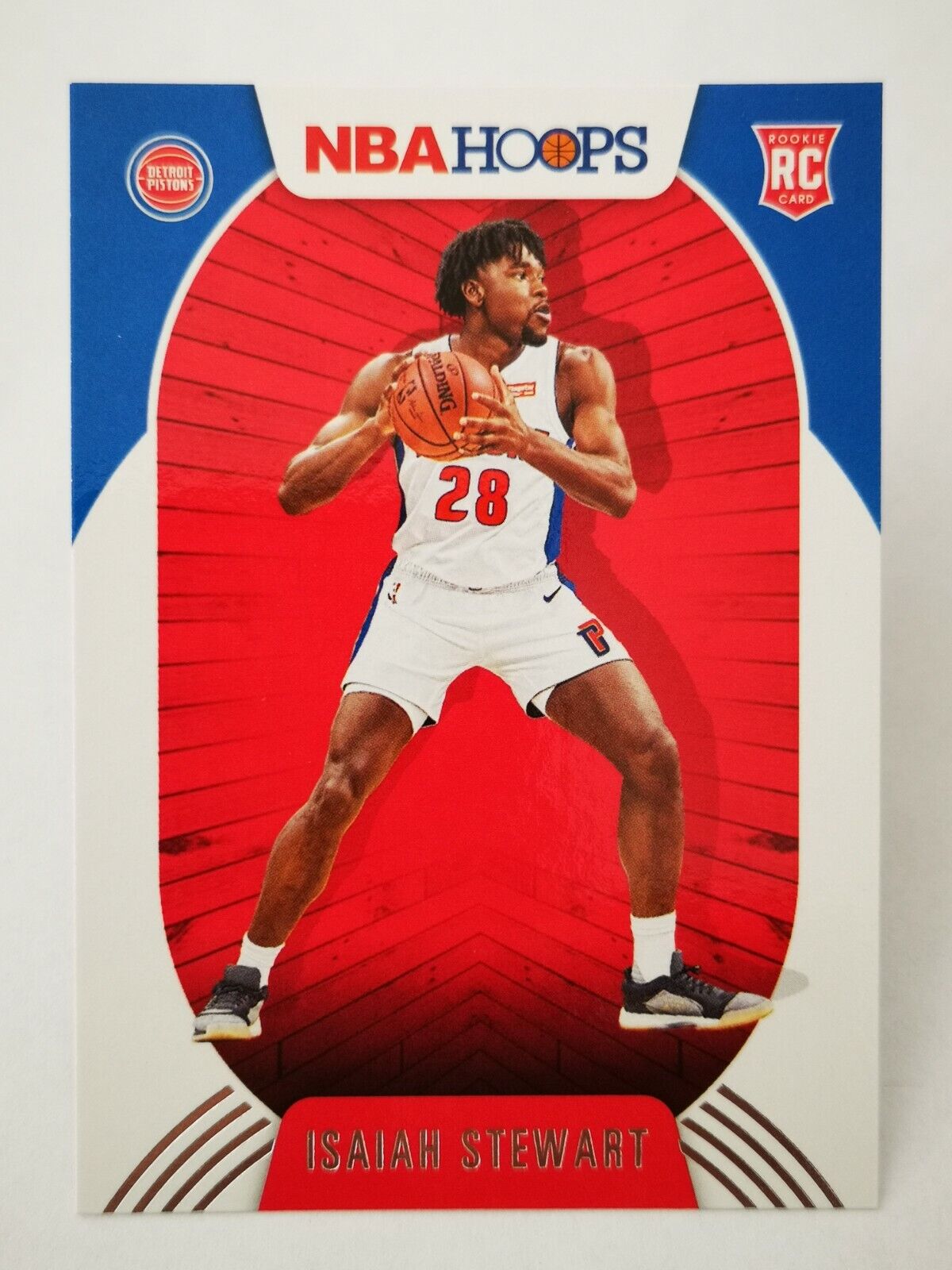 2020-21 Panini Hoops N22 Card NBA Rookie RC #233 Isaiah Stewart Detroit Pistons