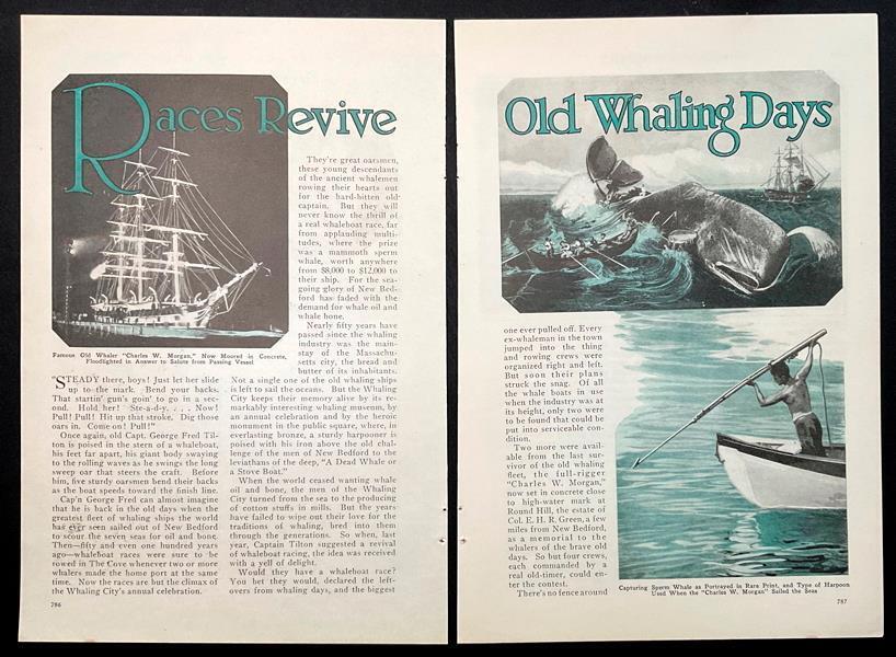 Whaleboat Races 1930 article “Races Revive Old Whaling Days” George Fred Tilton