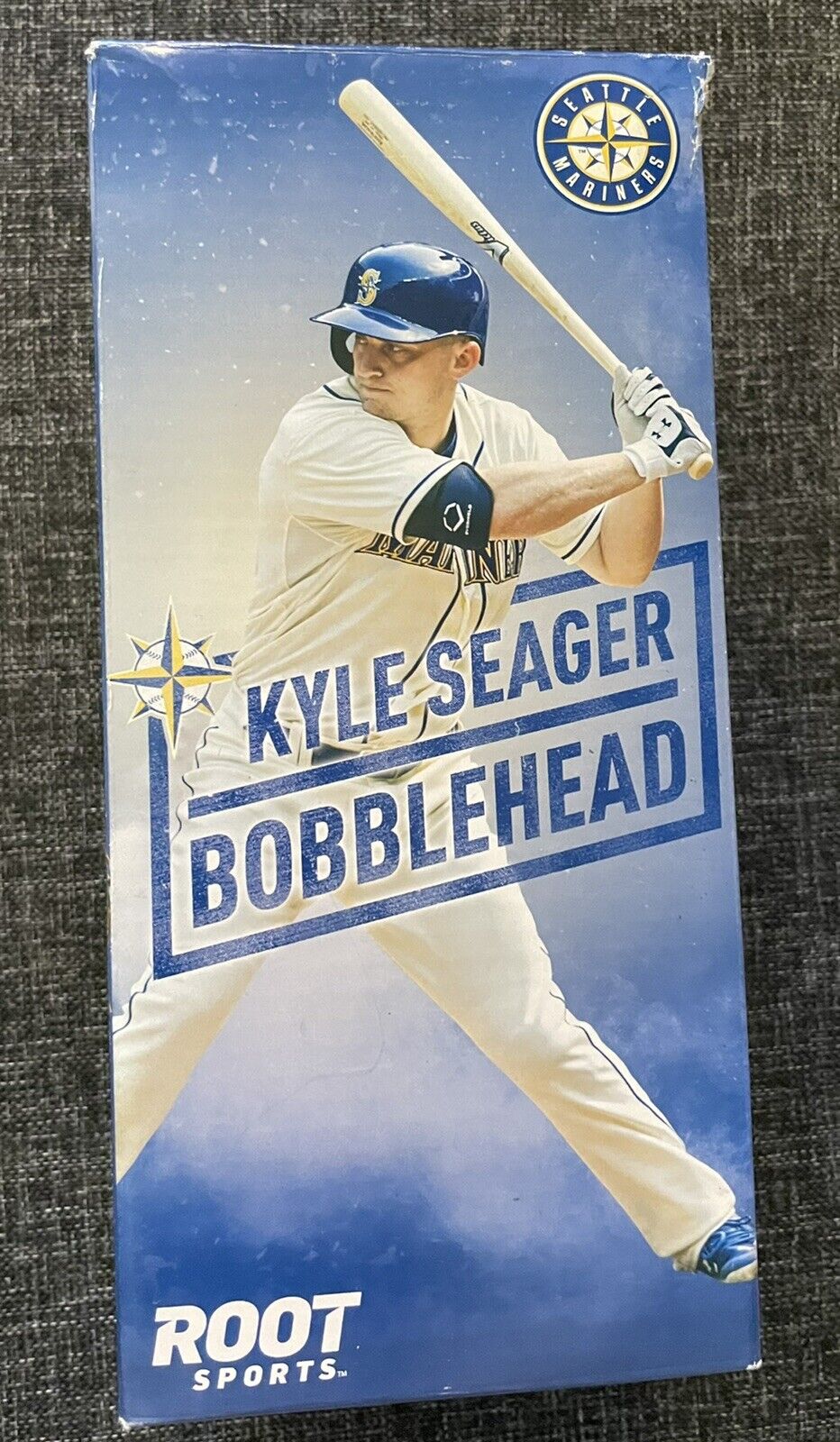 Seattle Mariners Baseball Kyle Seager Bobblehead MLB Root Sports 2016 Collect