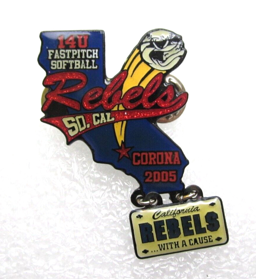 Rebels Southern California Softball Lapel Pin (C499)