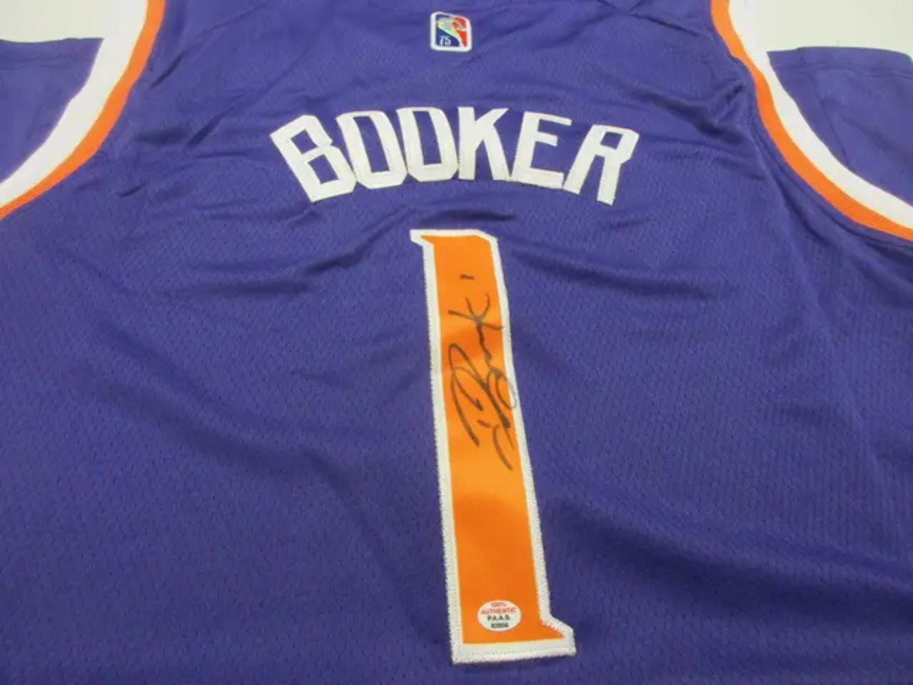 Devin Booker of the Phoenix Suns signed autographed basketball jersey PAAS COA 8
