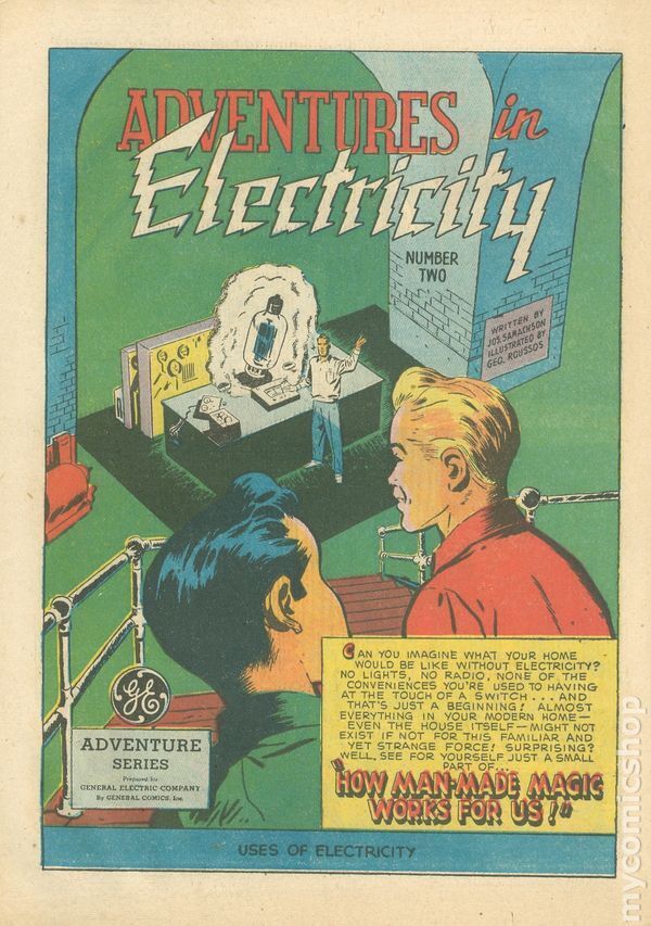 Adventures in Electricity General Electric Giveaway #2 VG 1945 Stock Image