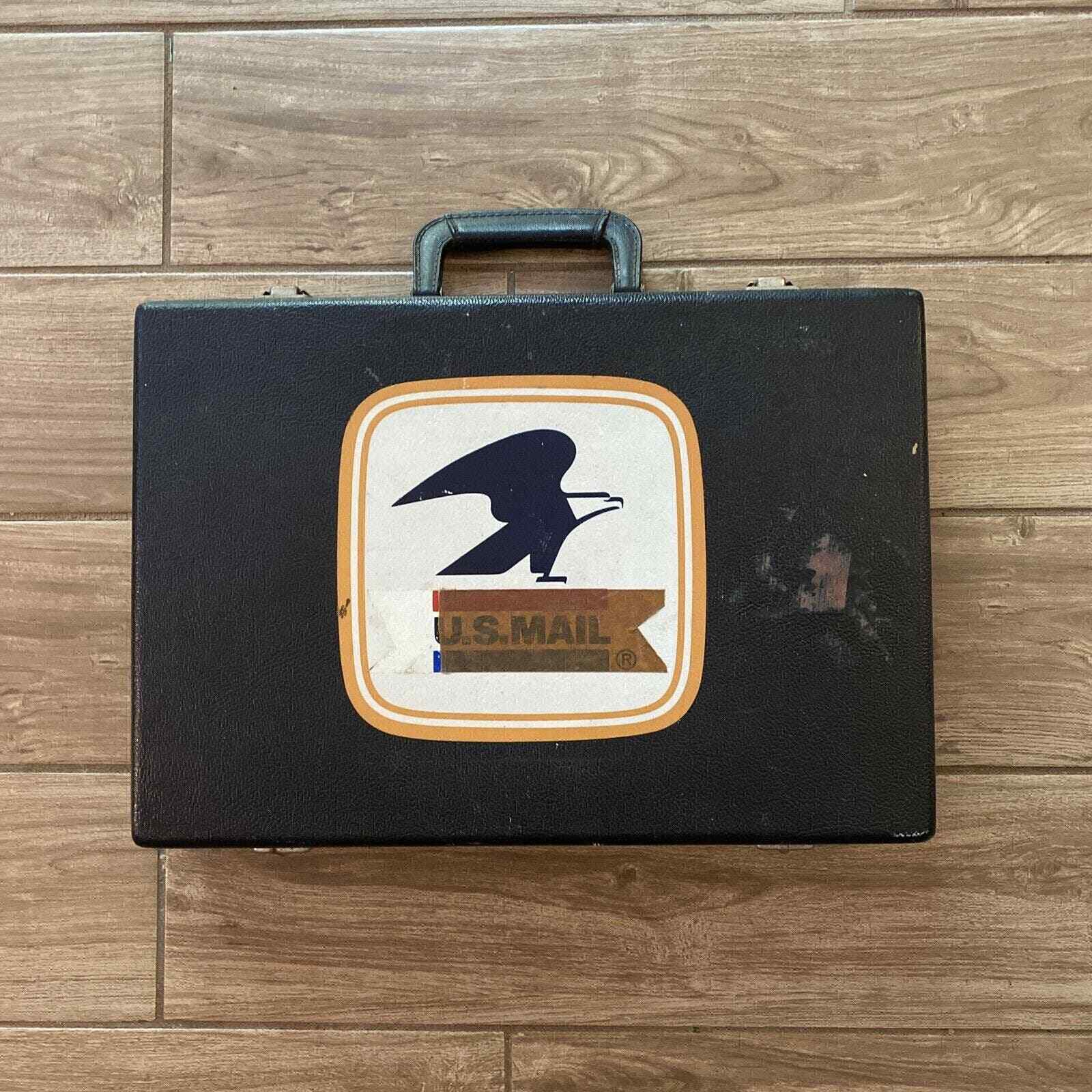 RARE Vintage US Mail Heavy Duty Hard Case Suitcase Bag