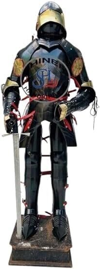 German Gothic Armor Suit Medieval 18 Gauge Steel Costume Full Body Suit Roleplay