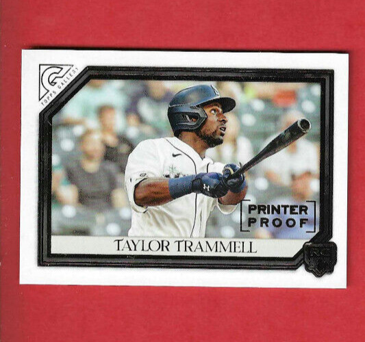 2021 Topps Baseball Gallery Insert Printer Proof Taylor Trammell RC Card #189