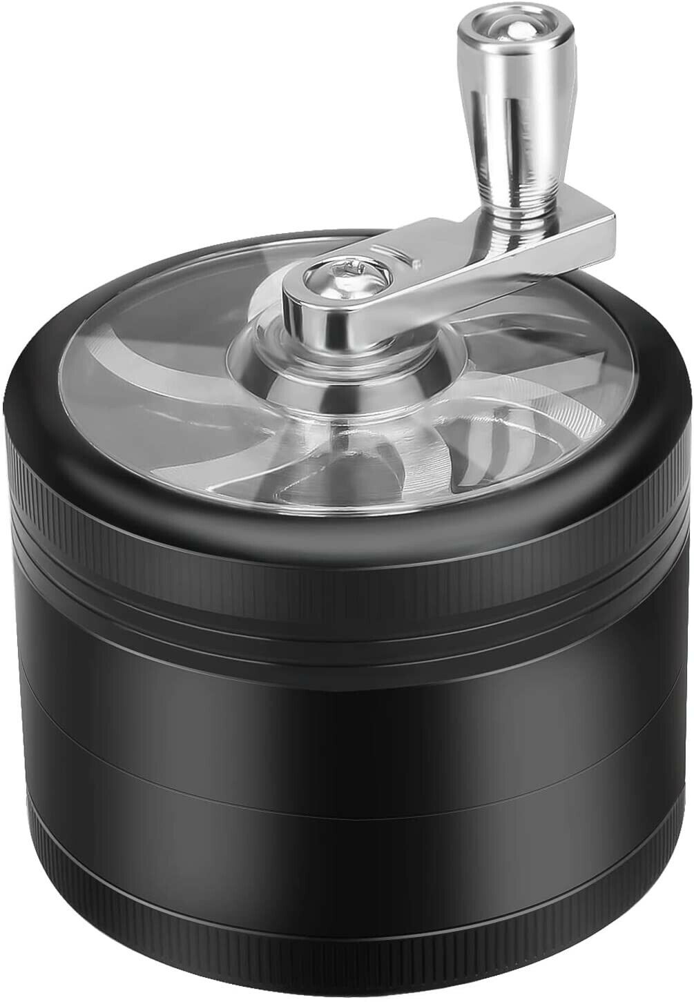Manual Herb Grinder, 2.5 inch 4 Layers Spice Grinder with Handle