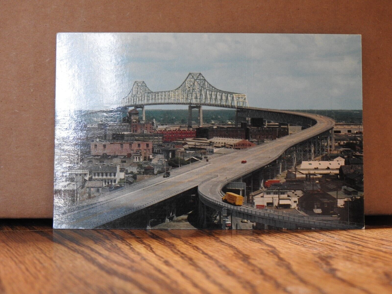 New Orleans, Louisiana LA - The Greater New Orleans Bridge - Vintage Postcard