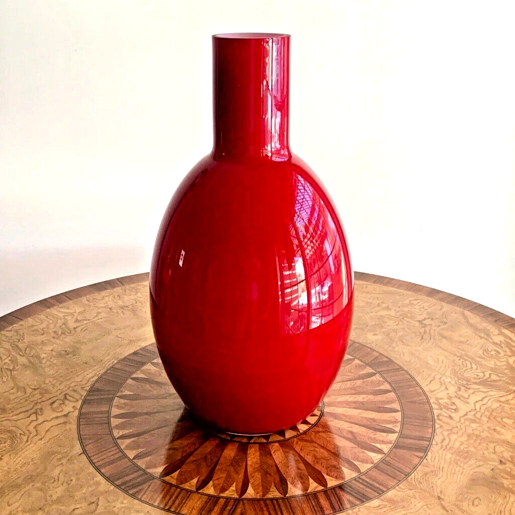 Ethan Allen Disney Ensemble Large Red 2016 Cased Vase - Retired