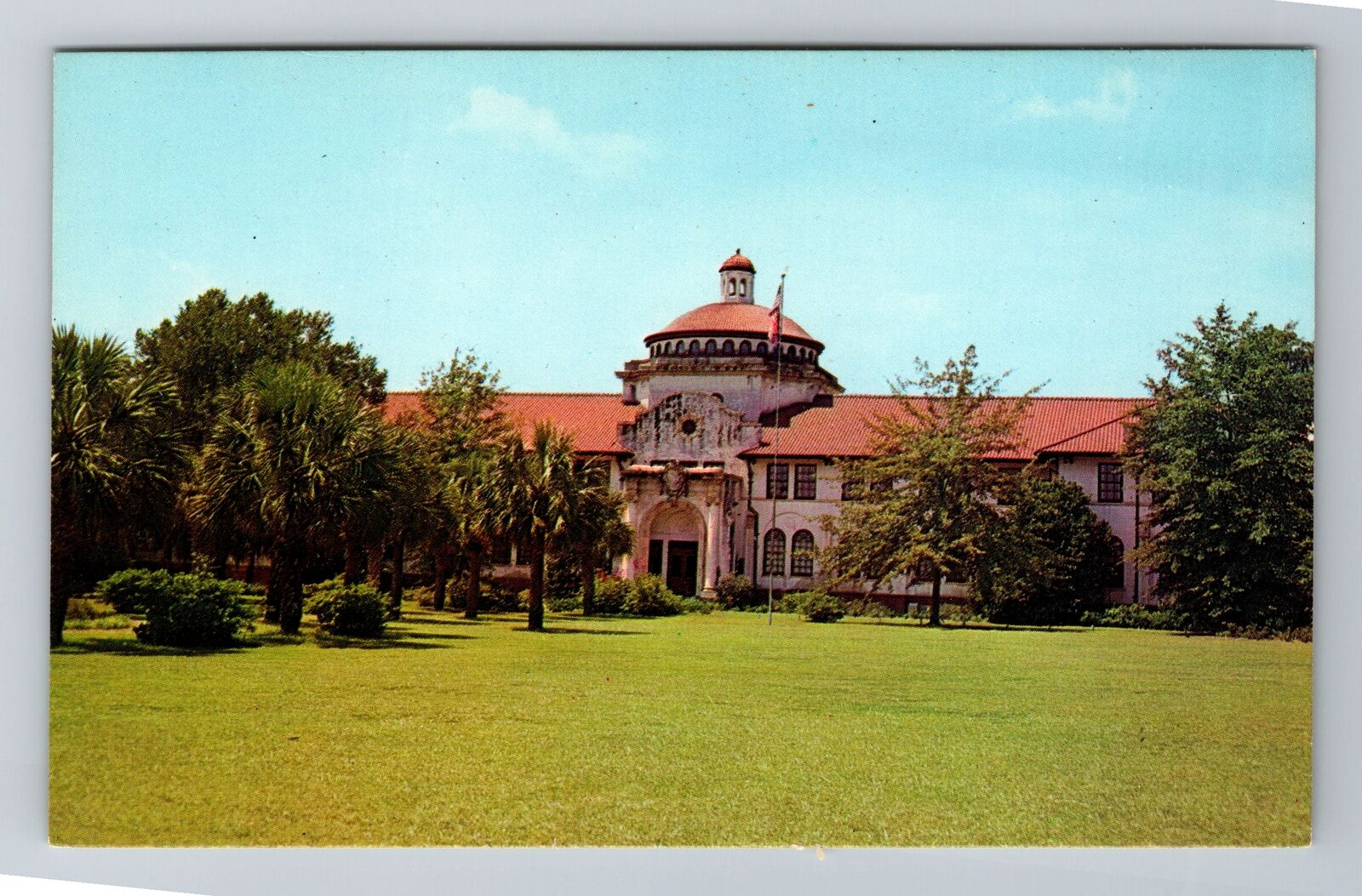 Valdosta GA-Georgia, Valdosta State College, Antique, Vintage Souvenir Postcard