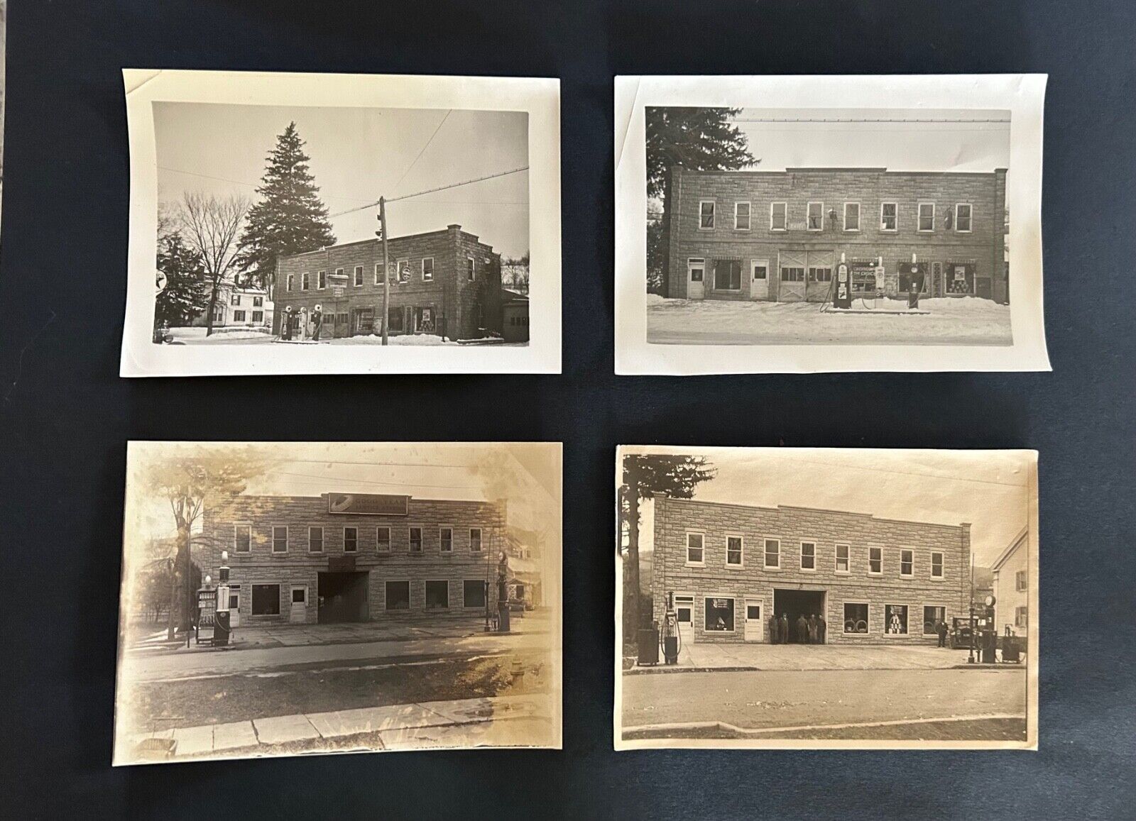 Four Early 1900s Franklin, NY,  Gas Station/Chevrolet dealership ORIGINAL PHOTOS