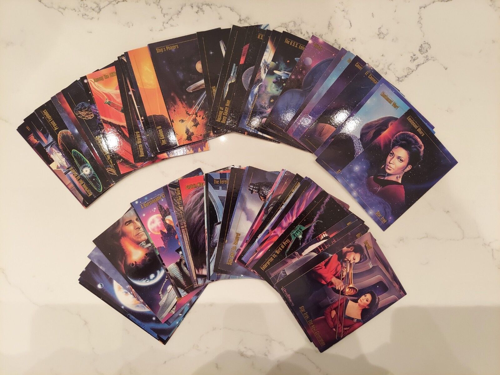 Star Trek Trading Cards - Lot of 750+ cards 1991-92 Impel; 1993 SkyBox - Sharp