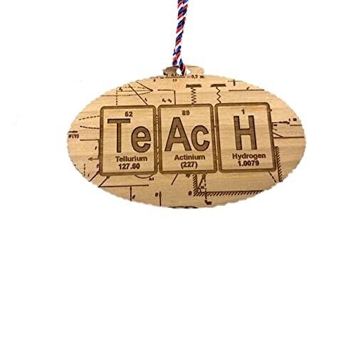 Teacher Christmas Ornament Gift Periodic Table of Elements Science Chemistry