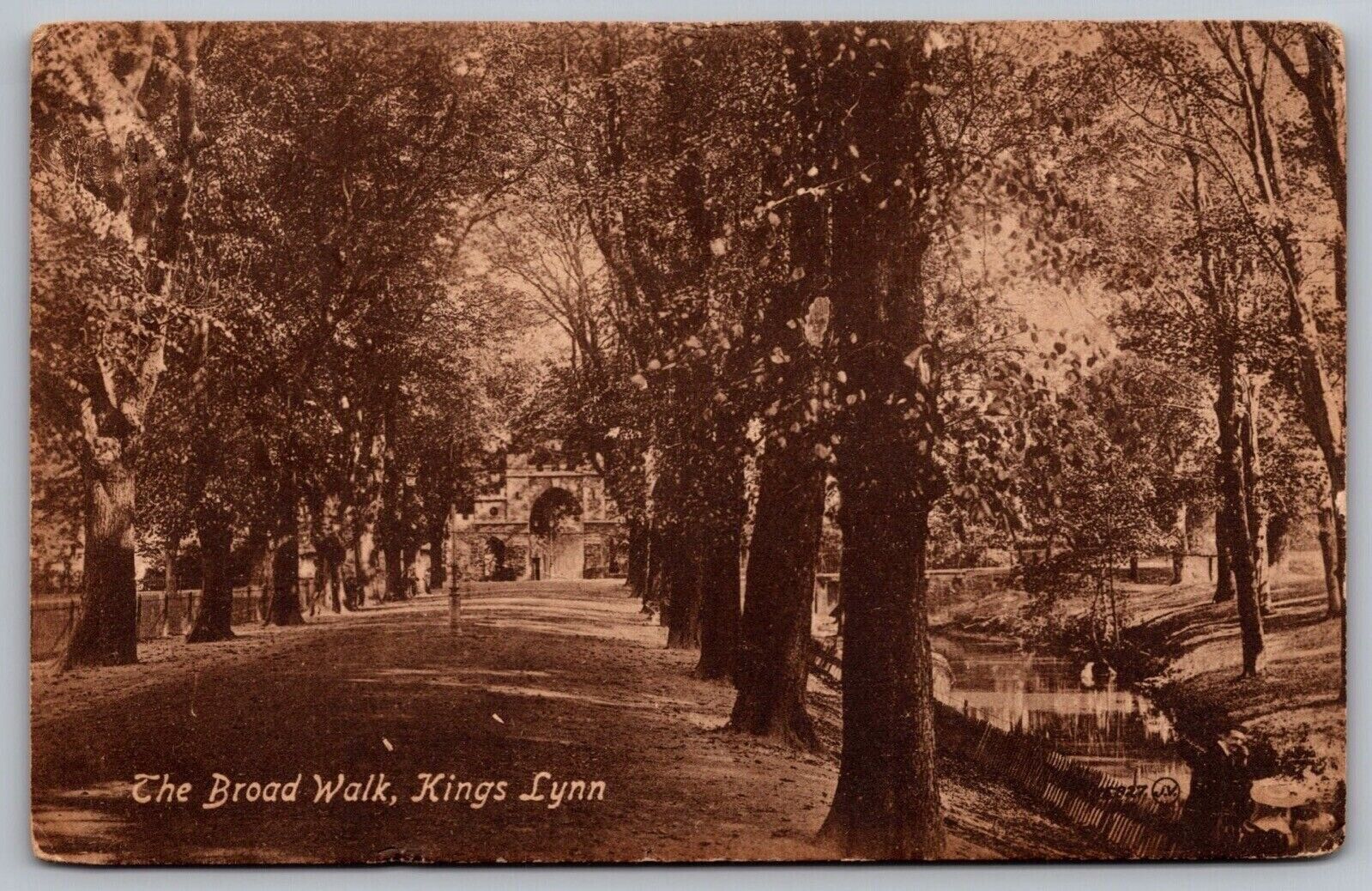 Broad Walk Kings Lynn Antique Divided Back Postcard