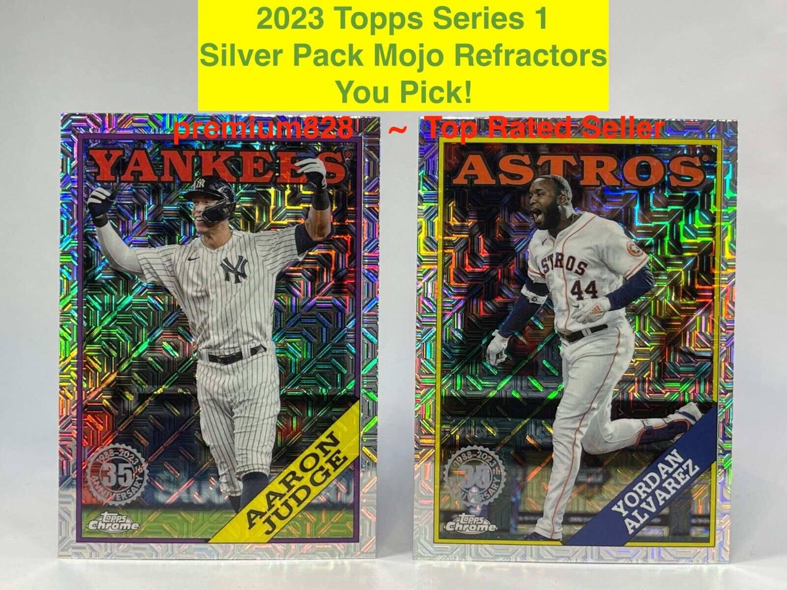 2023 Topps Series 1 SILVER PACK 1988 MOJO REFRACTORS Set YOU PICK 
