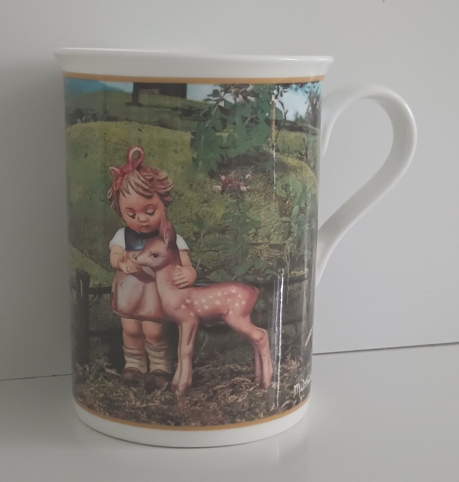April Hummel Mug Cup 10 Oz Playmates Danbury Mint Fine Porcelain Collectors