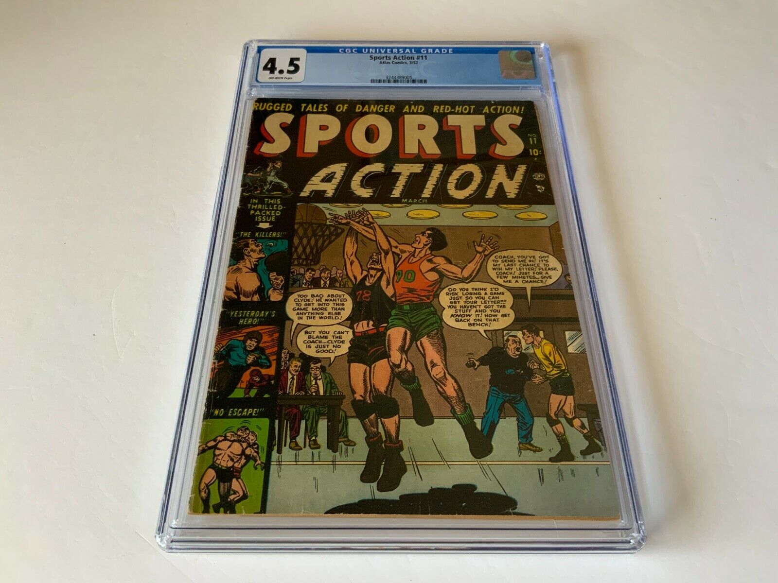SPORTS ACTION 11 CGC 4.5 BOXING WRESTLING FOOTBALL BASKETBALL ATLAS COMICS 1952