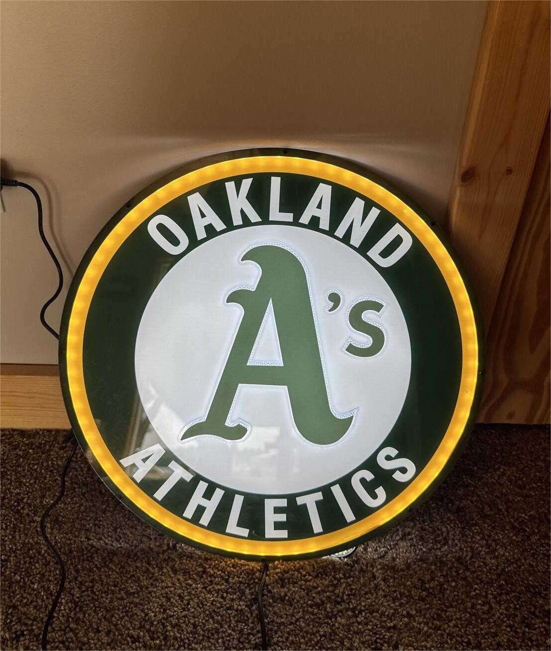 Oakland Athletics Logo 3D LED 16\