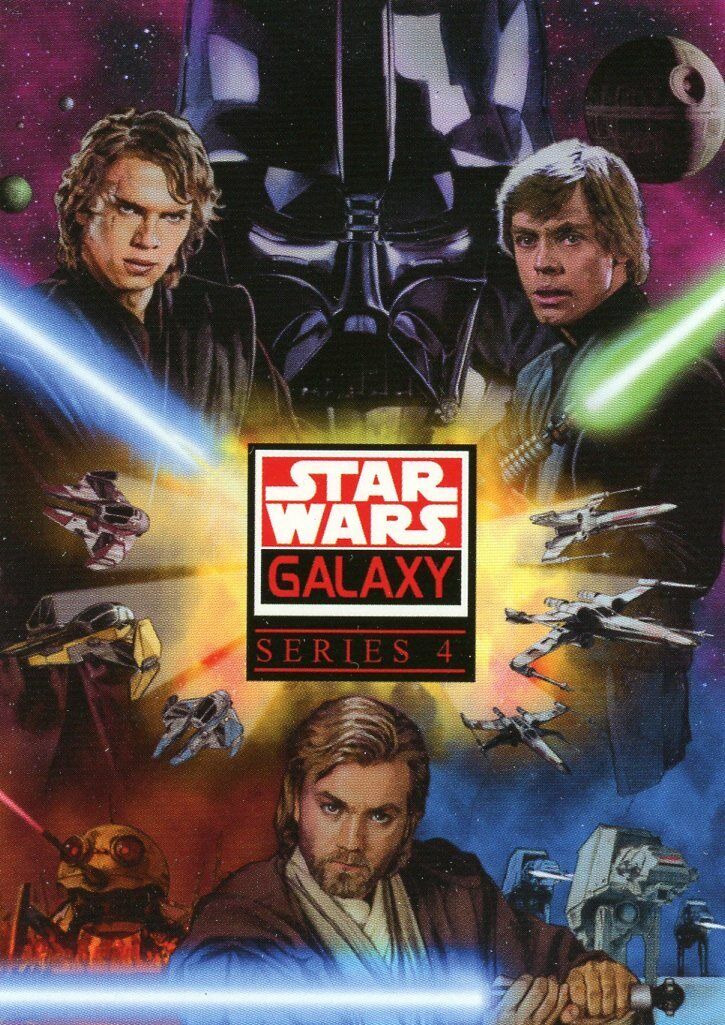 2009 TOPPS STAR WARS - GALAXY SERIES 4 (120 CARDS) COMPLETE SET