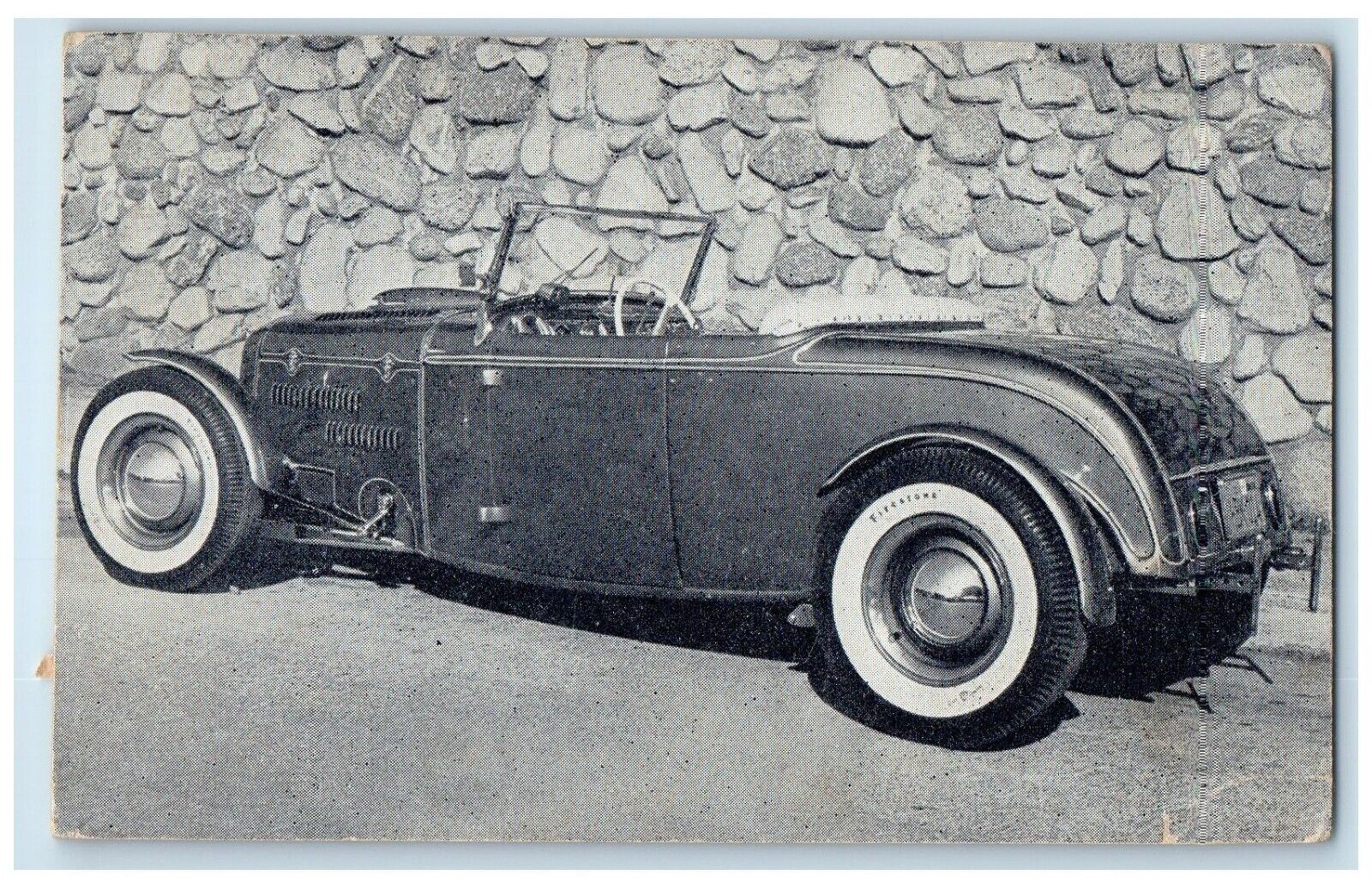 1932 Ford Roaster Car Tony La Masa York Boulevard Los Angeles CA Postcard