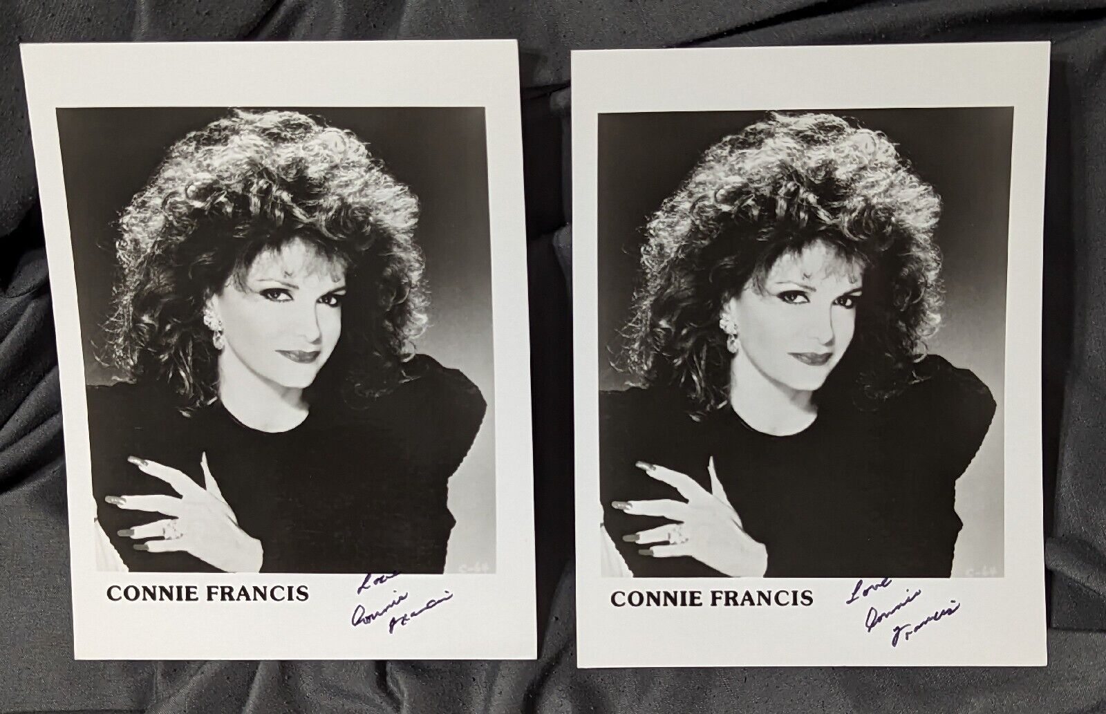 BOGO Autograph Signed Photos Connie Francis 
