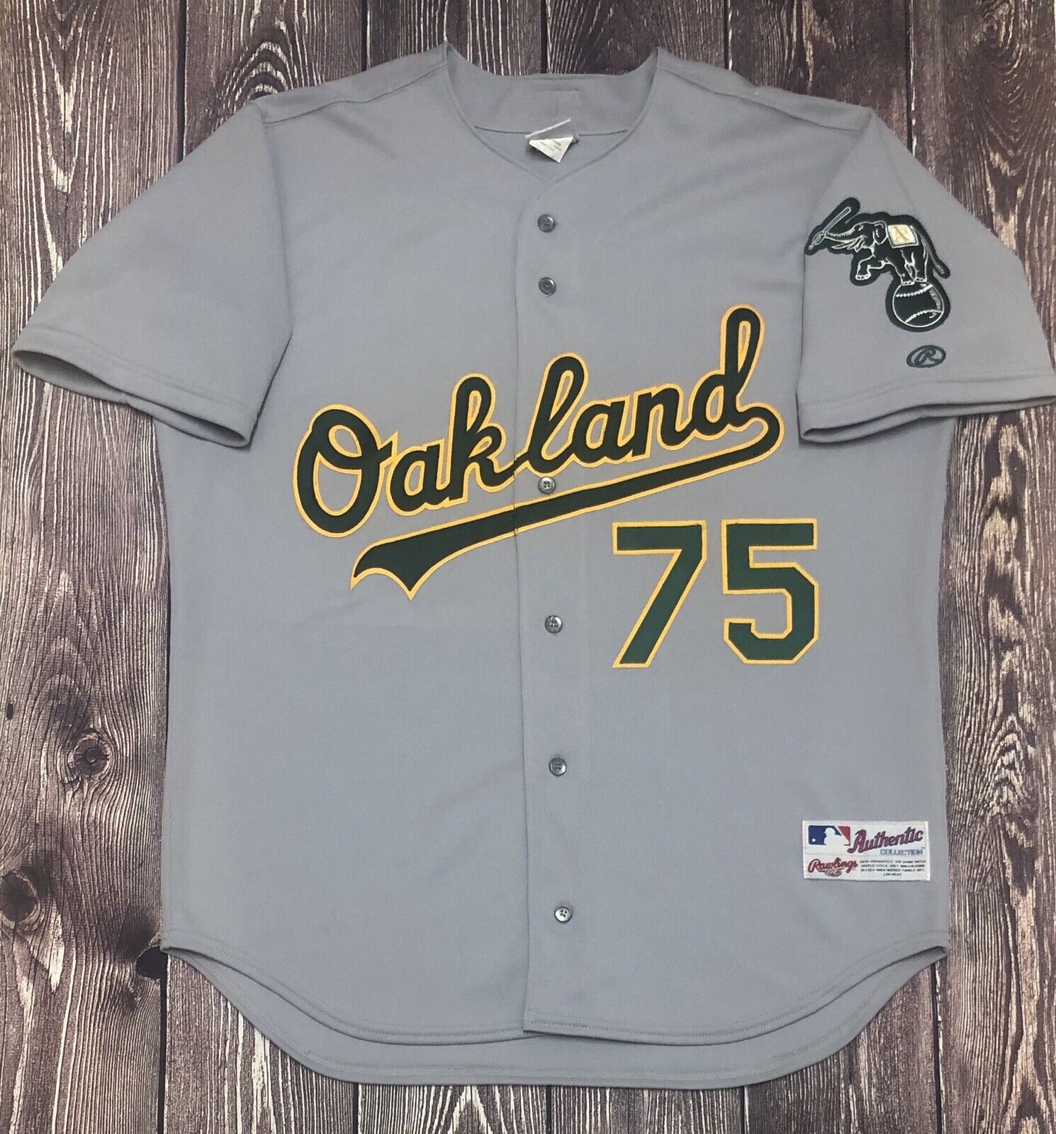 Vintage Rawlings MLB #75 Barry Zito Oakland Athletics Jersey Size 48