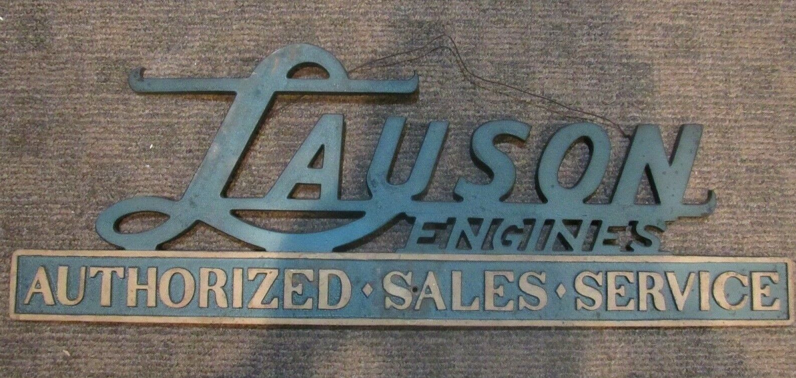 Vintage Lauson Engines Sales Service Sign Emblem Hit Miss Original Tecumseh Adv