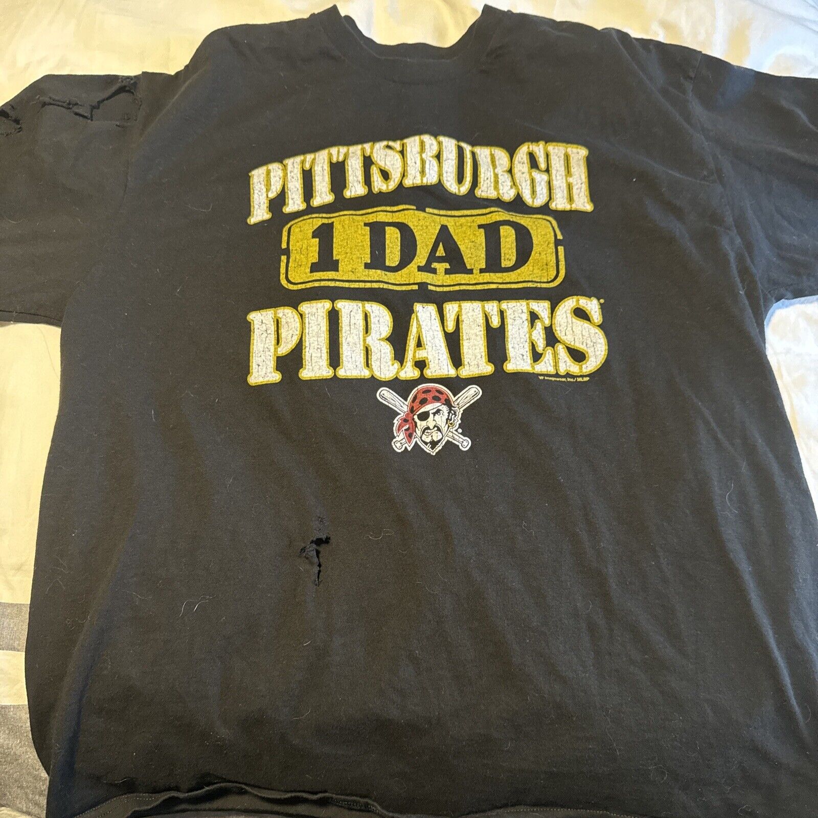 Pittsburgh Pirates #1 Dad Size Xl T Shirt Black