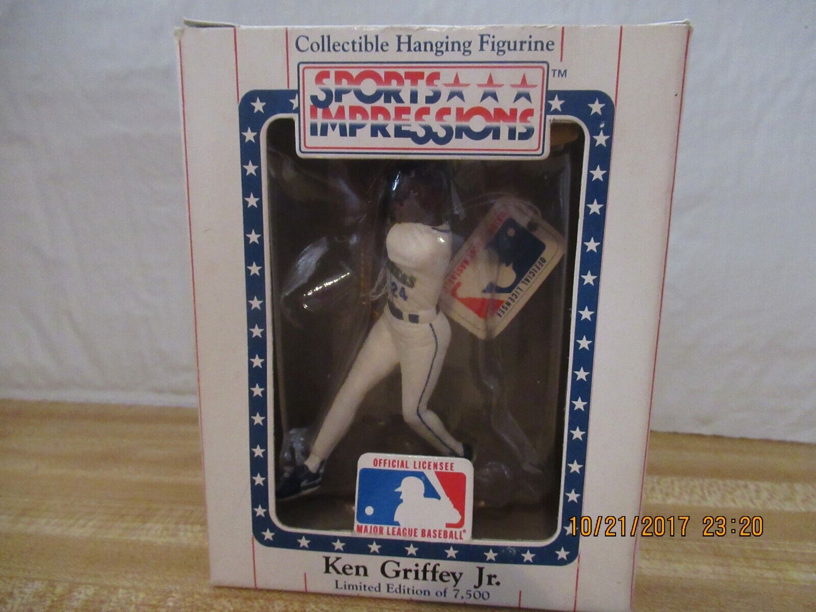 ken griffey jr sports impressions baseball ornament/ new only 7,500 made