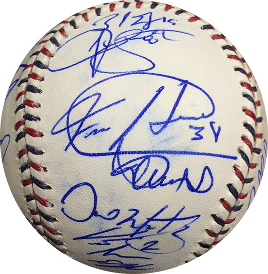 2009 A.L All Star Team Signed Baseball 31 Auto Ichiro verlander  MLB Holo coa 