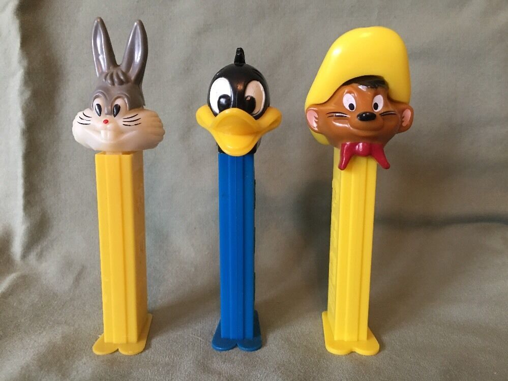1978 Circa Looney Toons Bugs Bunny, Daffy Duck, Speedy Gonzales  Pez Dispenser