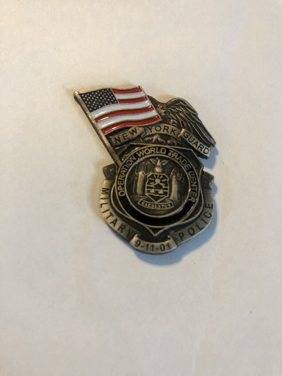 New York Guard Military Police 9/11 Operation World Trade Center Pin