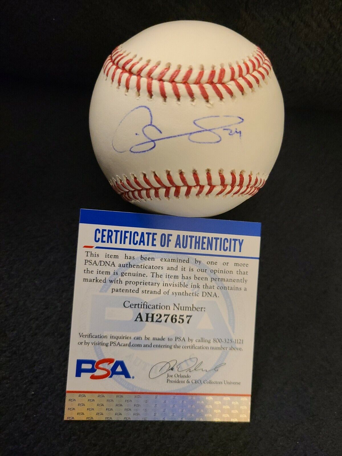 GARY SANCHEZ SIGNED OFFICIAL ML BASEBALL SD PADRES PSADNA AUTHENTICATED AH27657