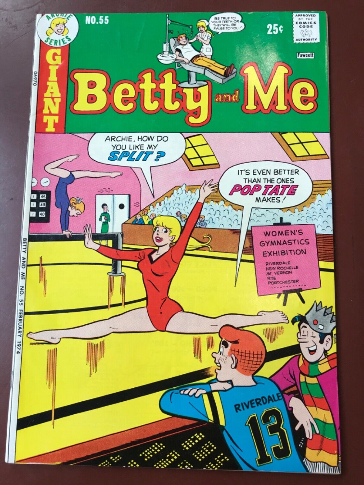BETTY AND ME #55 RISQUÉ “SPLIT” COVER/ AMAZING CONDITION/ ARCHIE 1974