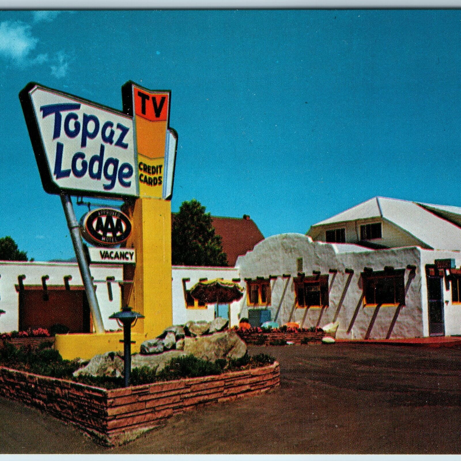 c1950s Buena Vista, CO Topaz Lodge Stucco Best Western Motel AAA Noble PC A197