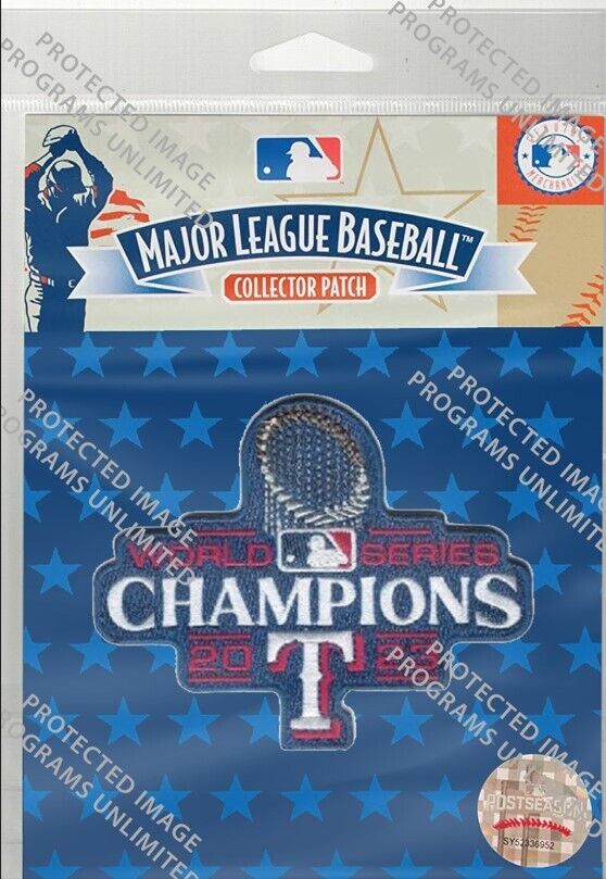 2023 TEXAS RANGERS WORLD SERIES CHAMPIONS STYLE PATCH MLB CHAMPS SHIPS NOW