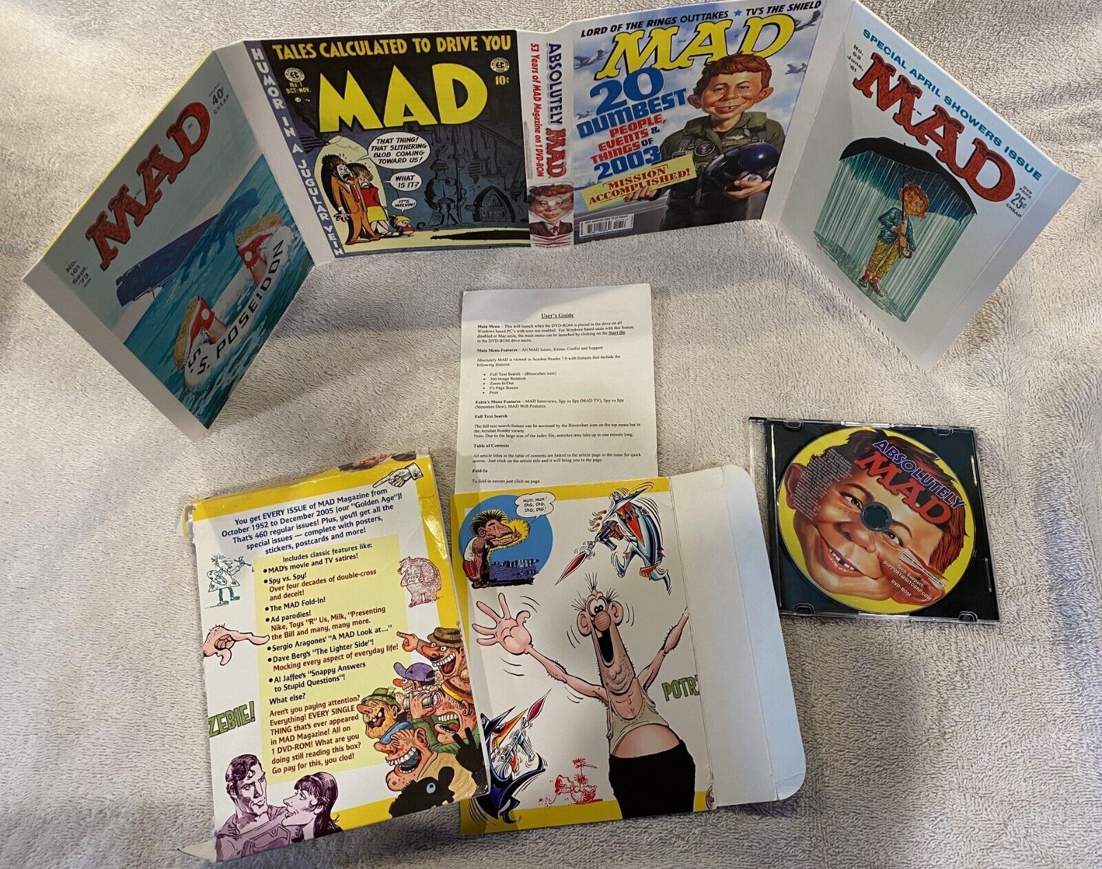 Absolutely MAD Magazine 50+ Years 600+ Issues - WIN / MAC DVD-ROM RARE