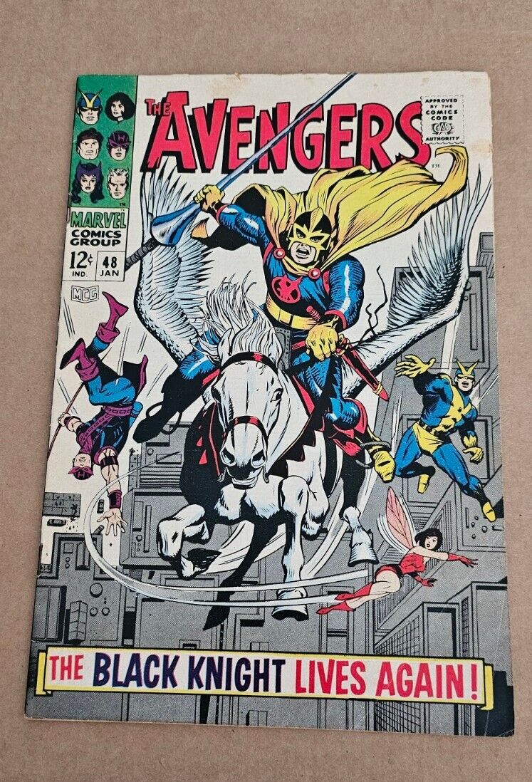 Avengers #48 1st Appearance Of Black Knight Dane Whitman Marvel 1968