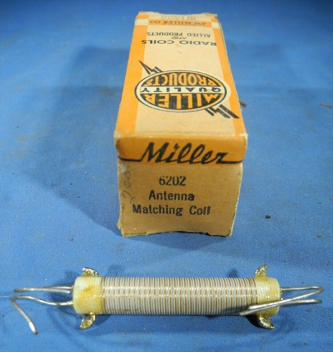 J.W. Miller 6202 Antenna Matching Coil NOS in BOX (FREE & FAST SHIPPING)