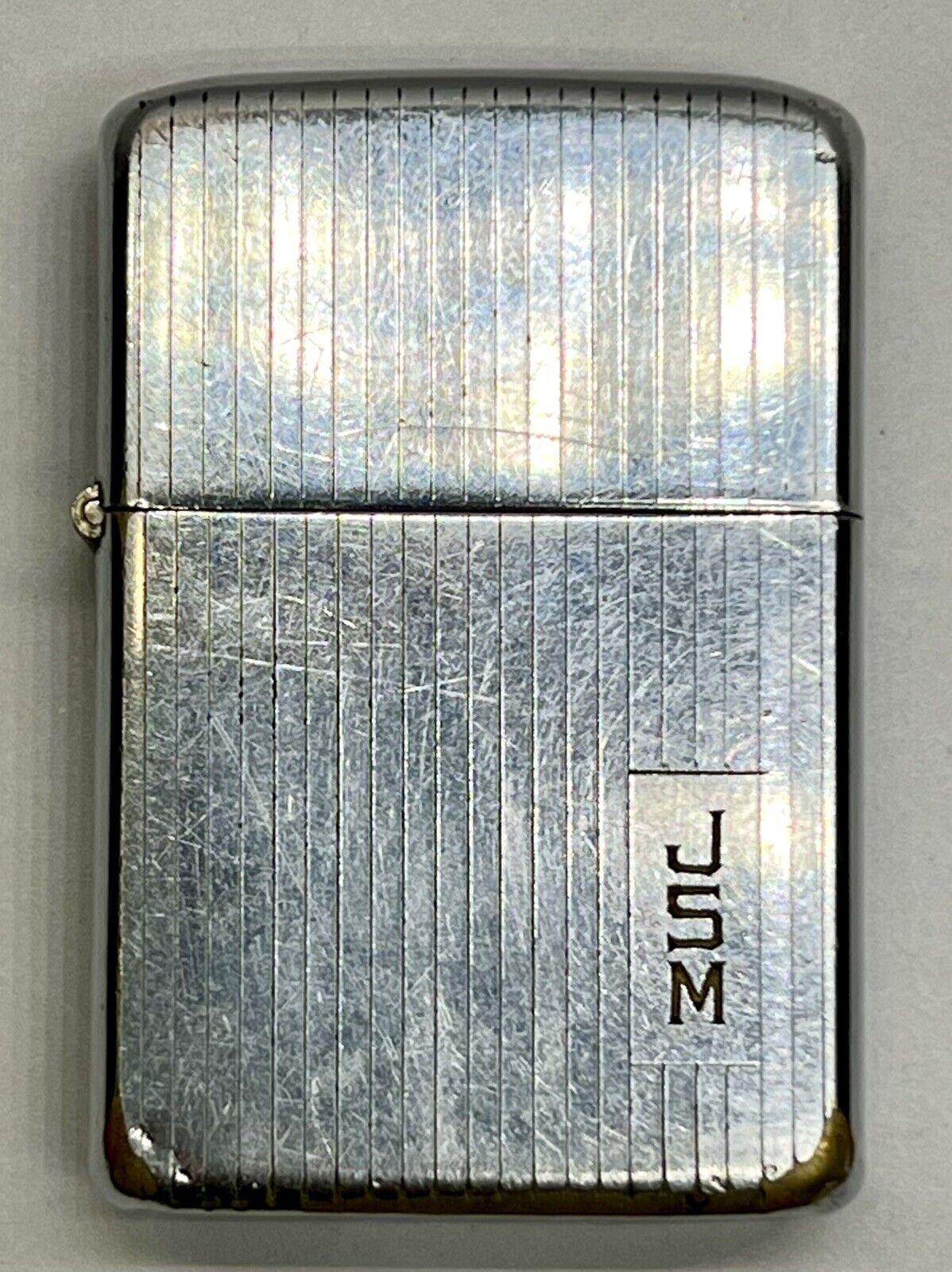 VINTAGE 1937 to 1950 ZIPPO LIGHTER  PAT. 2032695 Engraved