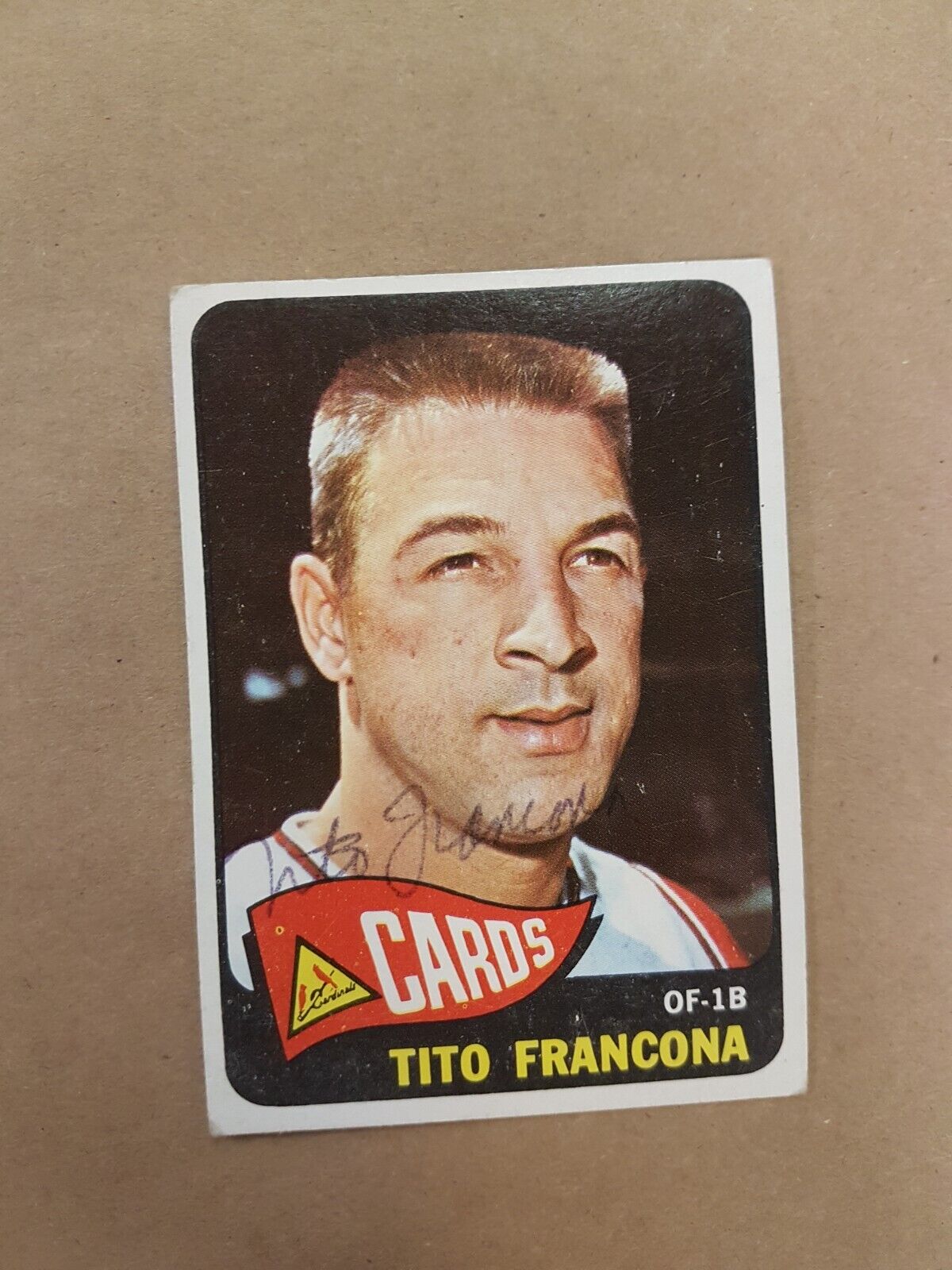 Tito Francona Topps 256 Autograph Photo SPORTS signed Baseball card MLB
