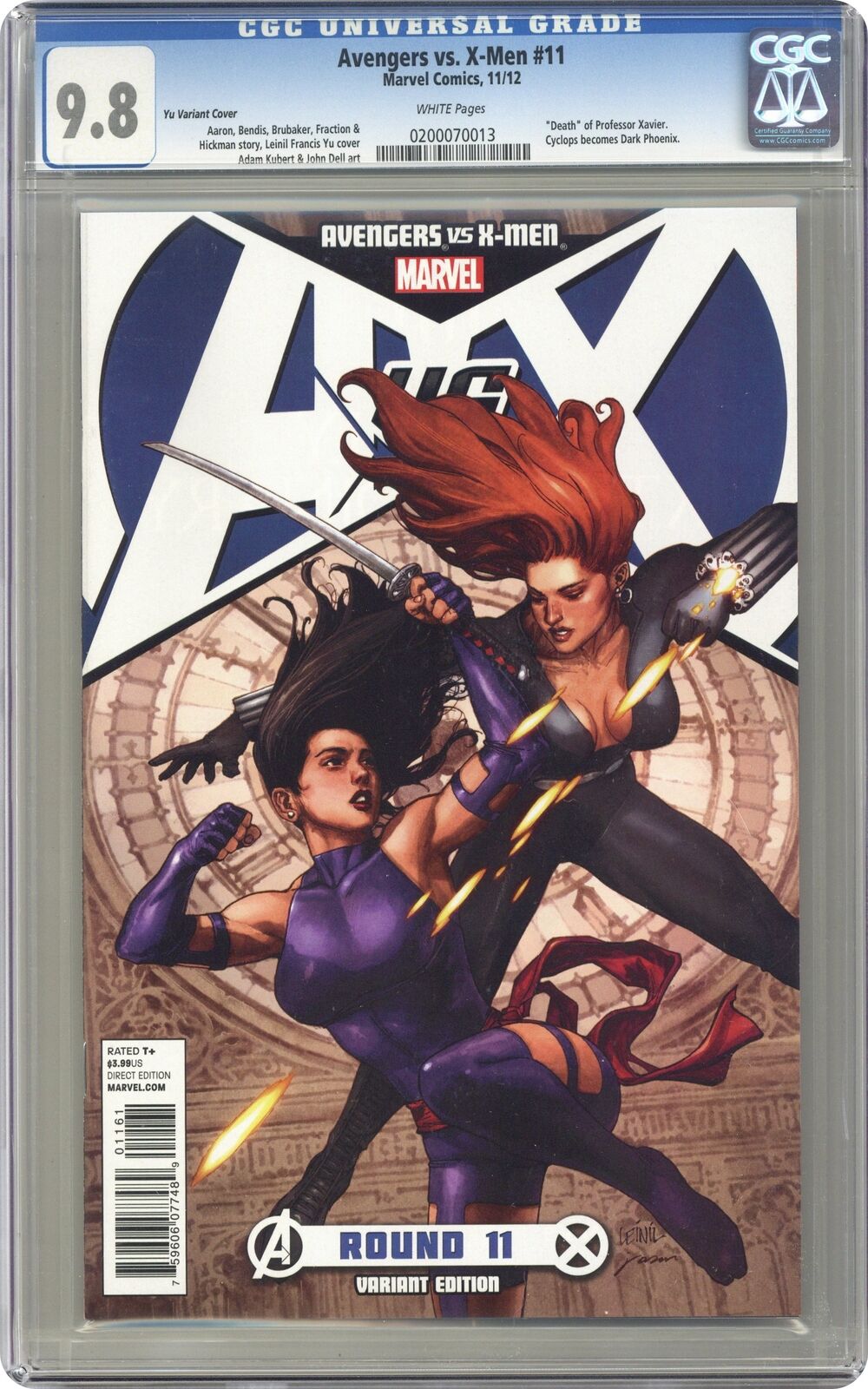 Avengers vs. X-Men #11D Yu 1:25 Variant CGC 9.8 2012 0200070013