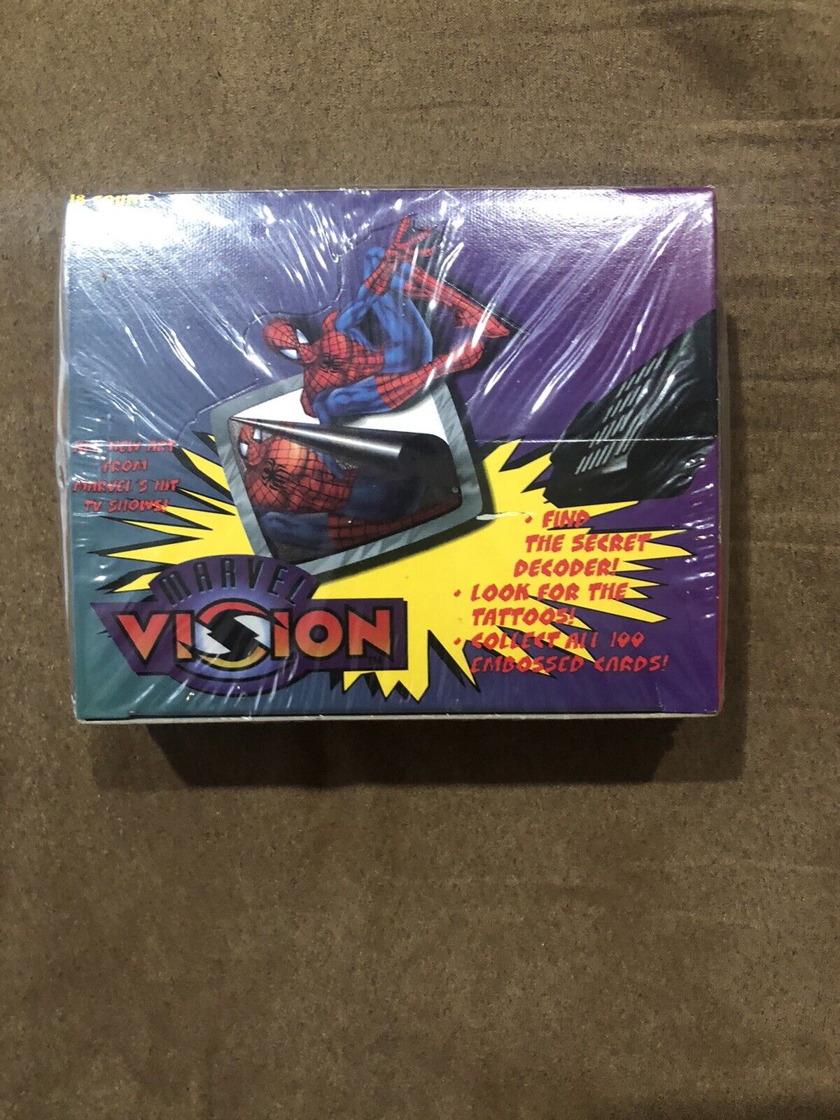 1997 MARVEL VISION X-MEN SPIDERMAN FACTORY SEALED BOX