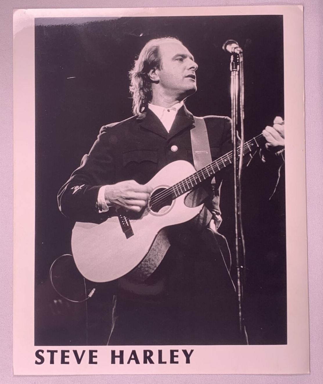 Steve Harley Photograph Original Vintage Black And White Promo May 1992