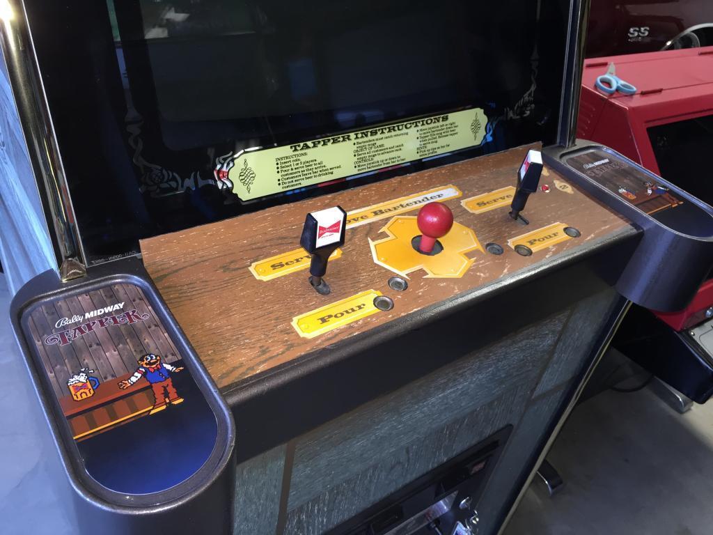 Bally Midway TAPPER arcade custom coasters for cup holders on the cabinet